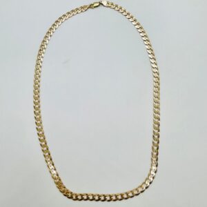 10Karat Solid Gold Curb chain 20",6mm