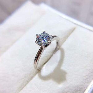 14K White Gold 6 Prong Tiffany Stye 1.25 CT Solitaire