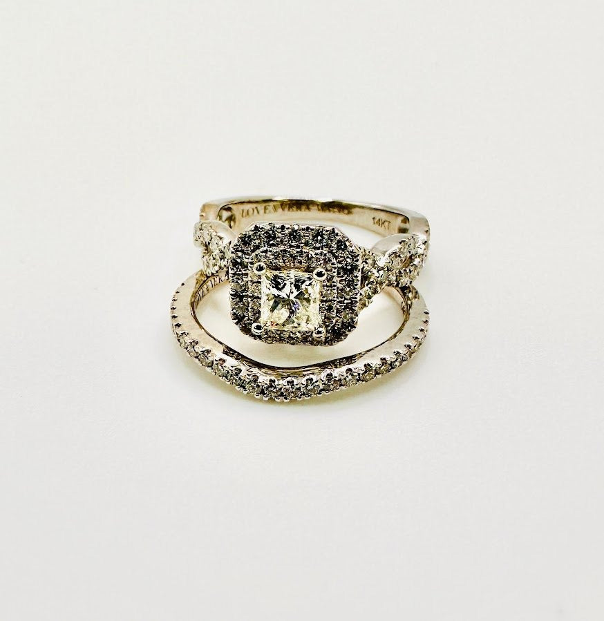 Custom Order Cancellation Deal "VERA WANG Wedding set 1.50CTW Natural Diamonds