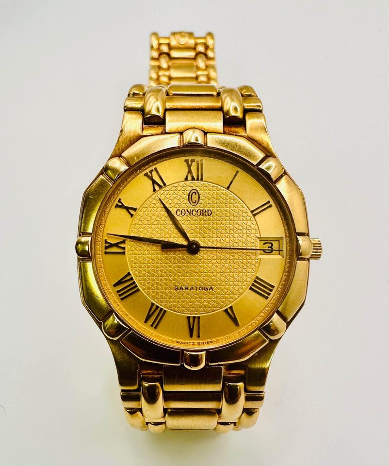 Concord Saratoga 18Karat Solid Gold Special Edition Royal Saudi Stamp - Image 2