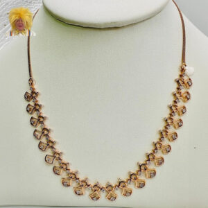 High End Consignment 18 Karat Gold and Diamonds Necklace 16" , 12.99 grams 1.00CTW Natural Diamonds