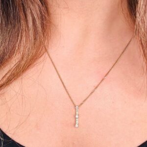 Christmas Special Past Present Future Natural Diamonds Necklace