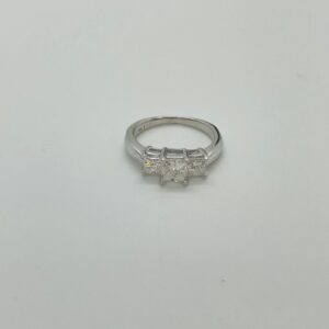 Past.Present.Future 14Karat White Gold Natural Diamonds Rings .80CTW G-VS1