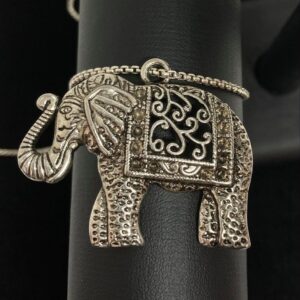 Gorgeous 925 Sterling Silver 26" Chain + Elephant Pendant