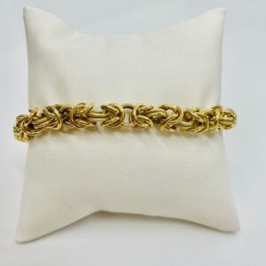 Beautiful Statement Piece 14Karat Solid Gold Lady's Link Bracelet