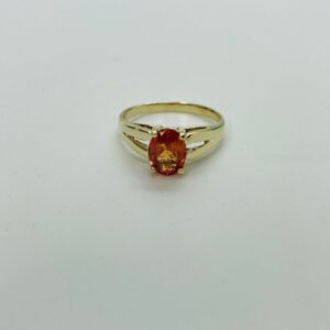 Elegant 10Karat Gold Ring 1.5Carat Rhodolite Garnet