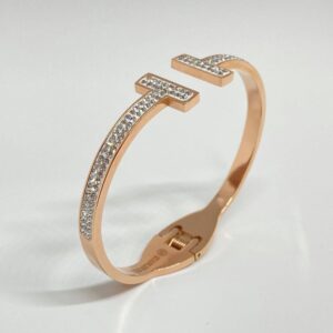 Tiffany Style Bangle + FREE GIFT Diamond Earrings