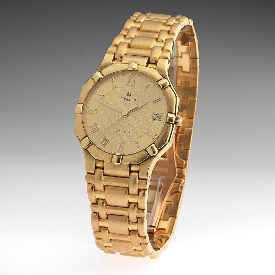 Concord Saratoga 18Karat Solid Gold Special Edition Royal Saudi Stamp