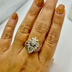 Consignment Deal "14Karat Natural Diamonds Cocktail Ring"0.80CTW